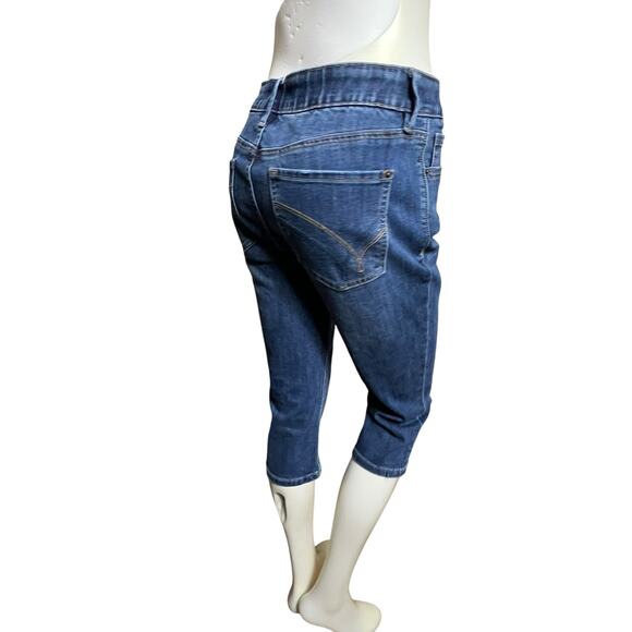 Denim Capris by Lincoln Outfitter, Size 8, Cotton-Polyester Blend Casual Comfort - Picture 12 of 16